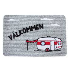 Dørmåtte med caravan motiv. svensk