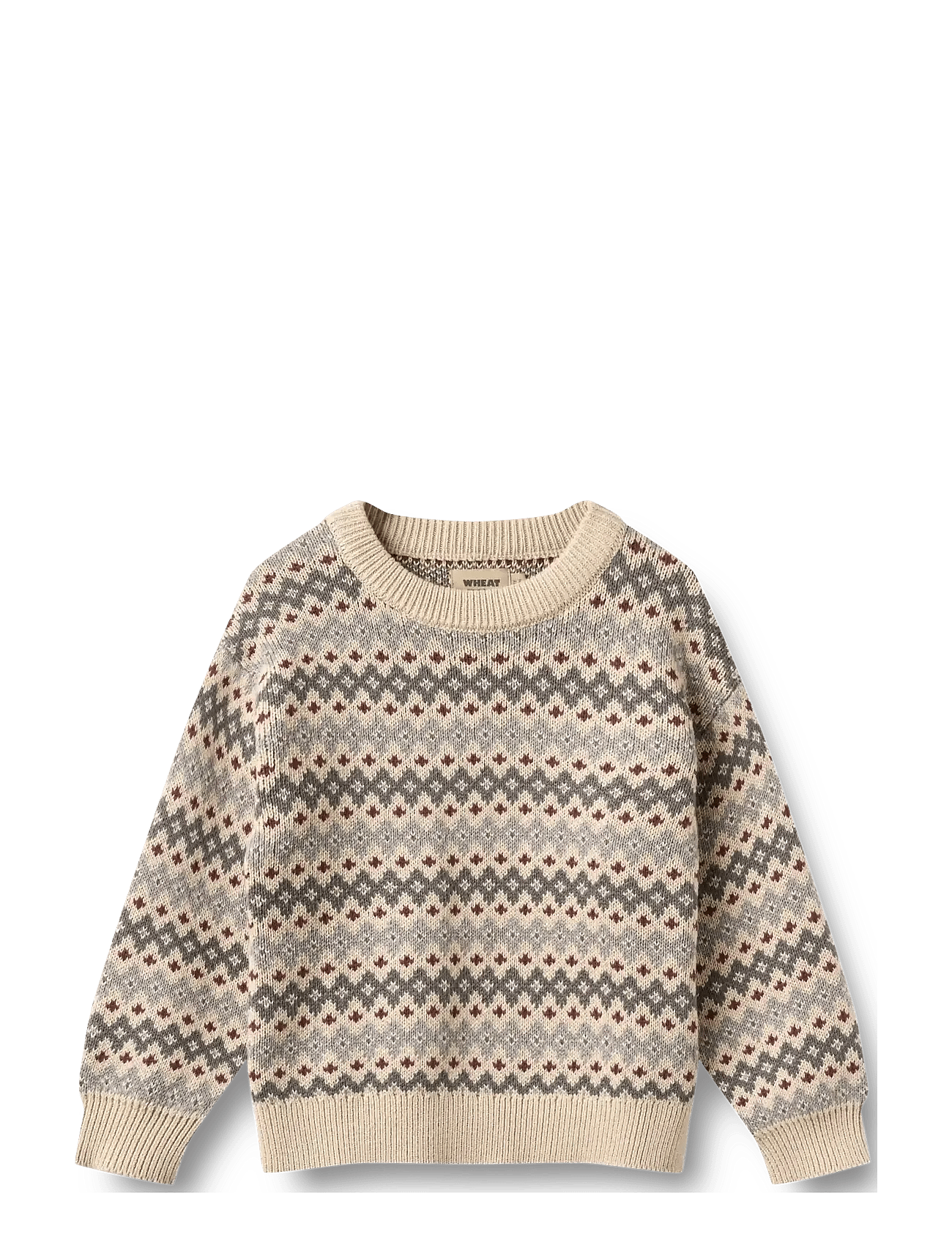 Wheat Jacquard Pullover Harlow - Cream - 140