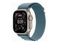 (ComputerSalg) Apple Watch Ultra 3GPS + Cellular49mmNatural Titanium Case with Light Blue Alpine Loop - Medium
