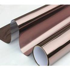 Sunice silver & brons reflekterande fönsterfilm envägs spegelisolering klistermärken uv avslag sekretess fönster färgton heminredning