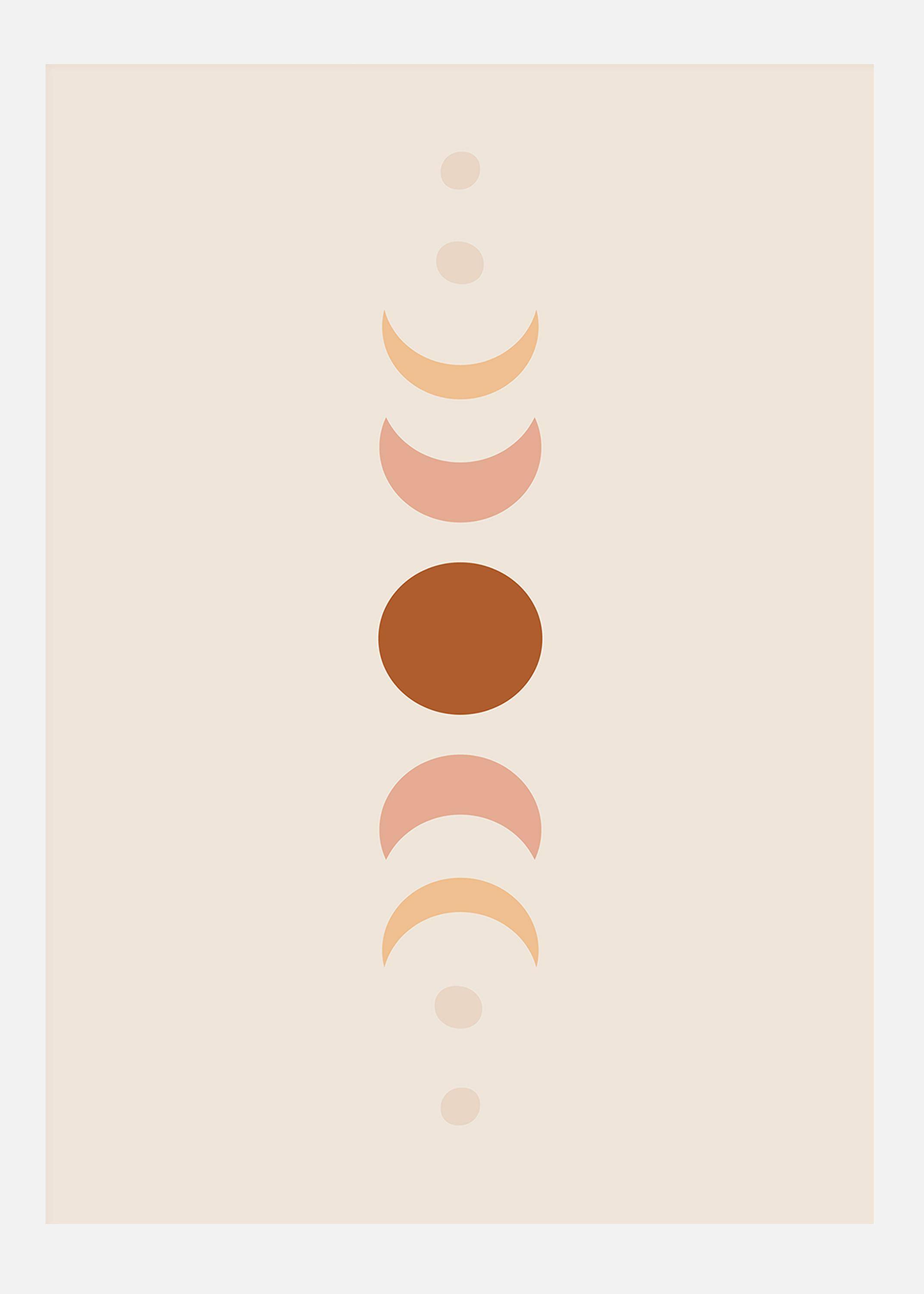 Moonphase No1 Canvastavla (100x140 cm)