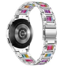 Diamond Bracelet Samsung Galaxy Watch 6 Classic 47mm Silver Rainbow