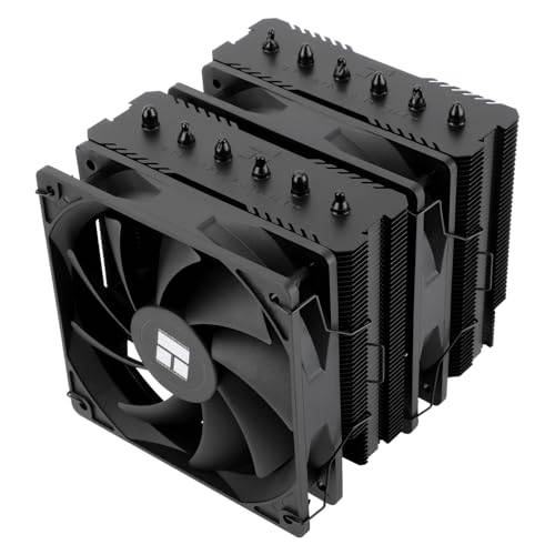 TR Peerless Assassin 120 SE svart, 6 värmerör, 2 x 155 mm, hög kylning PWM TL-C12C för AM4/AM5 och Intel LGA 1851/1700/1150/1151/1200 (svart, PA120SE)