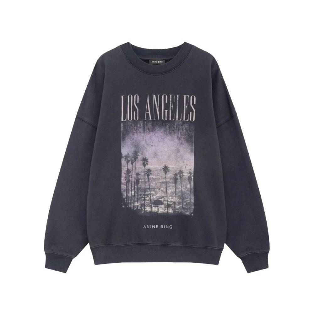 Anine Bing - Miles Sweatshirt Sweatshirts & Hoodies - Dam - S - Bomull