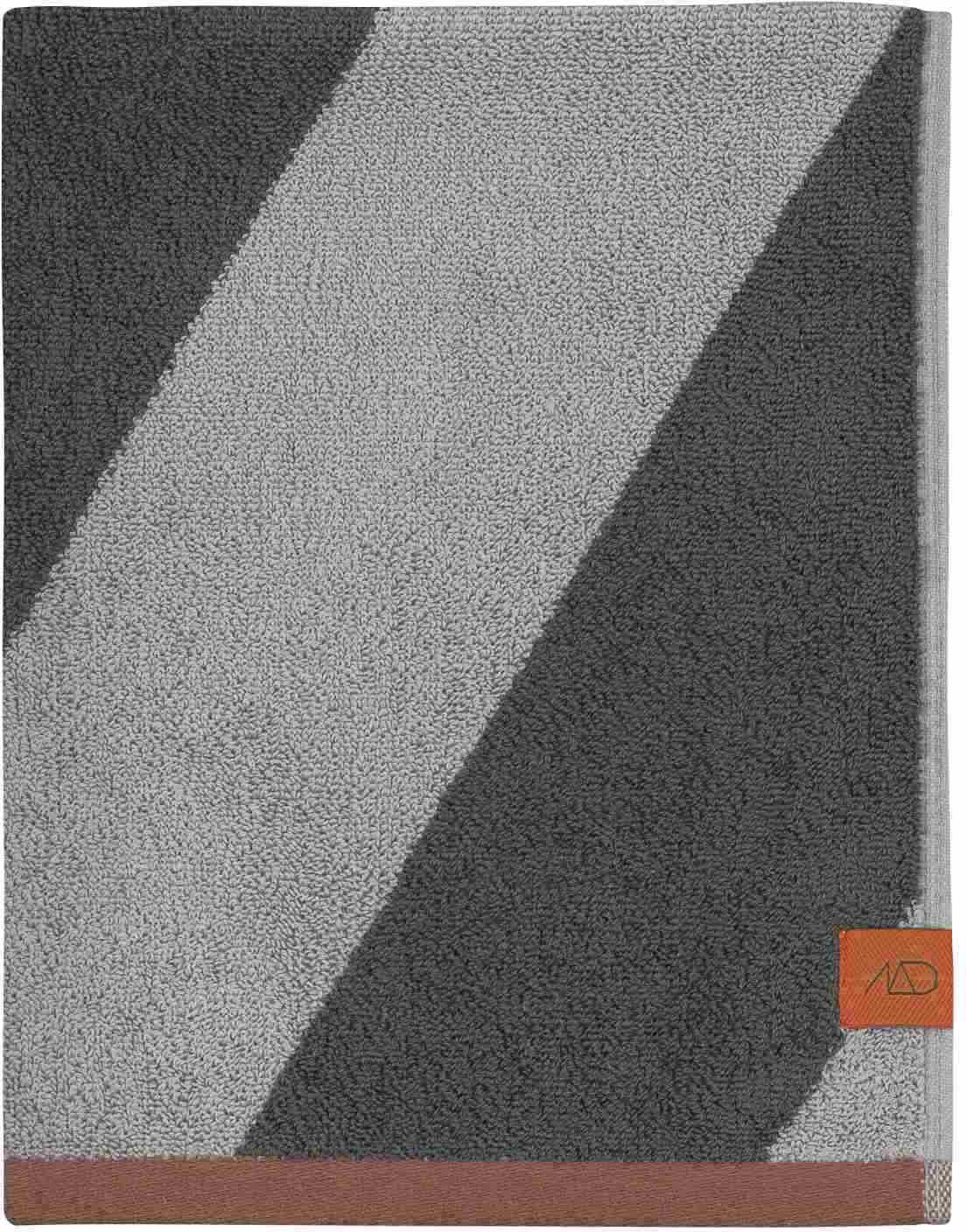 Mette Ditmer Diagonal Håndklæde 2 stk 40x55 cm, Mørk Oliven