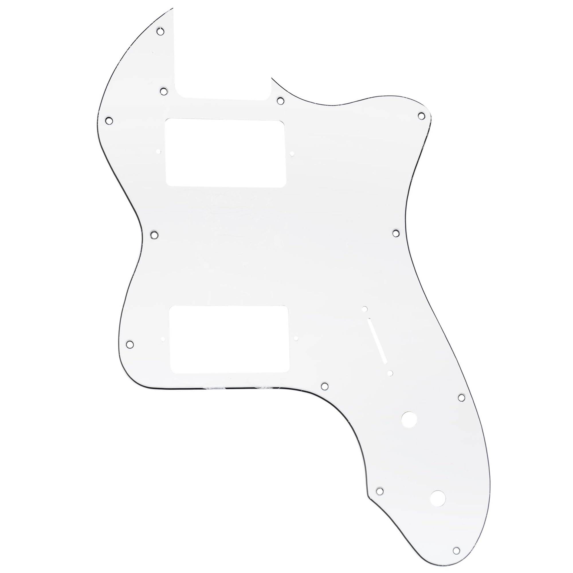 Musiclily Tele Pickguard 12-Hole White HH TL-PG12