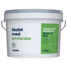 Skabt med omtanke, Vægmaling, modehvid, RAL 9010, glans 10, 9 L