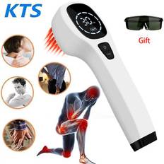 KTS Red Light Therapy Device 2x808nm 12x650nm nära infrarött ljusterapi Smärtlindring svart