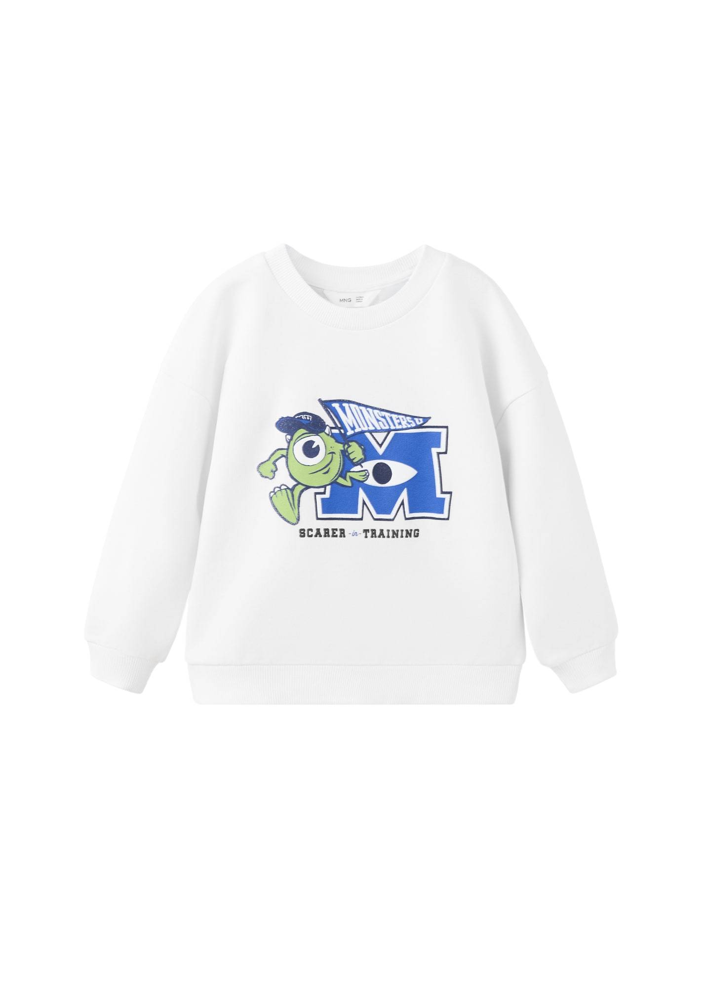MANGO KIDS Sweatshirt 'MONSUD2'  navy / mørkeblå / grøn / hvid