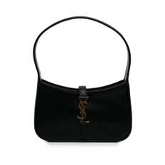 Saint Laurent Vintage, Pre-owned, Dame, Sort, ONE SIZE, Uld, Brugt Hobo Cleo Taske