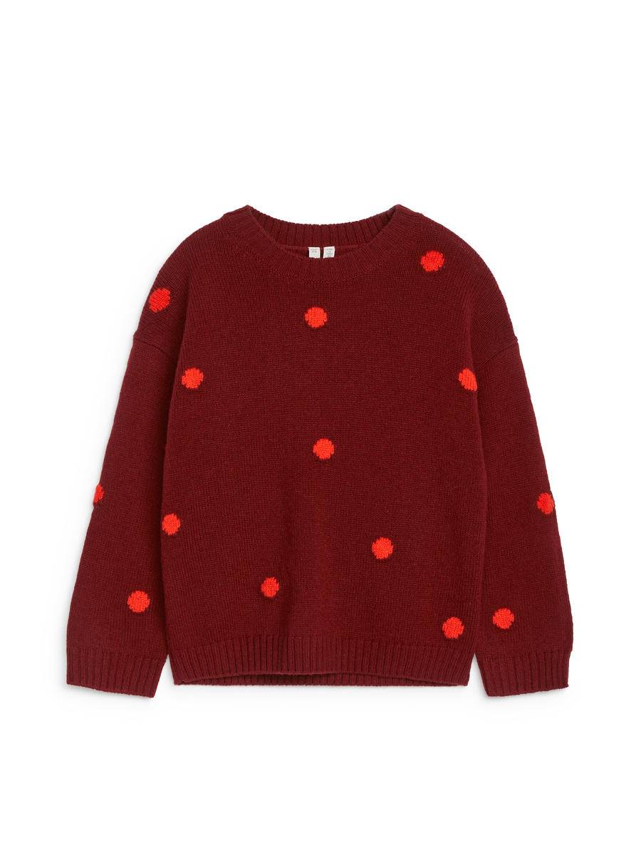 ARKET Wool Jumper -Red, 98/104