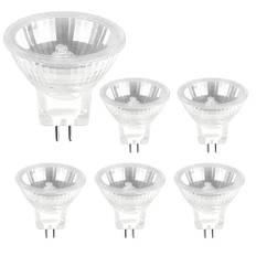 Halogen 12V 10W GU4 Leuchtmittel Dimmbar, Reflektor Strahler MR11, 150LM Warmweiß 2700K, Halogen Reflektor GU4 MR11 für Landschaftsbeleuchtung, Einbauleuchten, Schrankbeleuchtung, 6 Stück