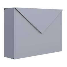 Bravios Letter/Kuvert postkasse, grå metallic