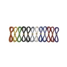 TAMS Elektronik 73-09100-12 Modelbane-litzetråd 1 x 0.04 mm² Flerfarvet