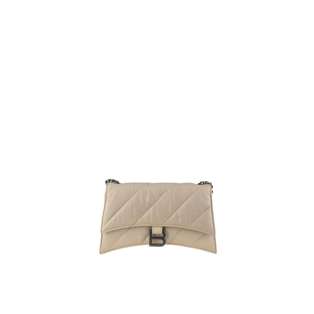 Balenciaga Crush Chain XS Bag - Tasker - Dame - Beige - ONE SIZE - Uld