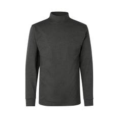 Id L/s T-shirt M/ Rullekrave Grafit Melange