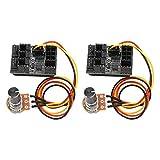 2 St PC Fan Controller, 8 Way Splitter 12V Speed ​​Controller med PWM, Expansion Fan Connector för PC Case Cooling Fan Hub