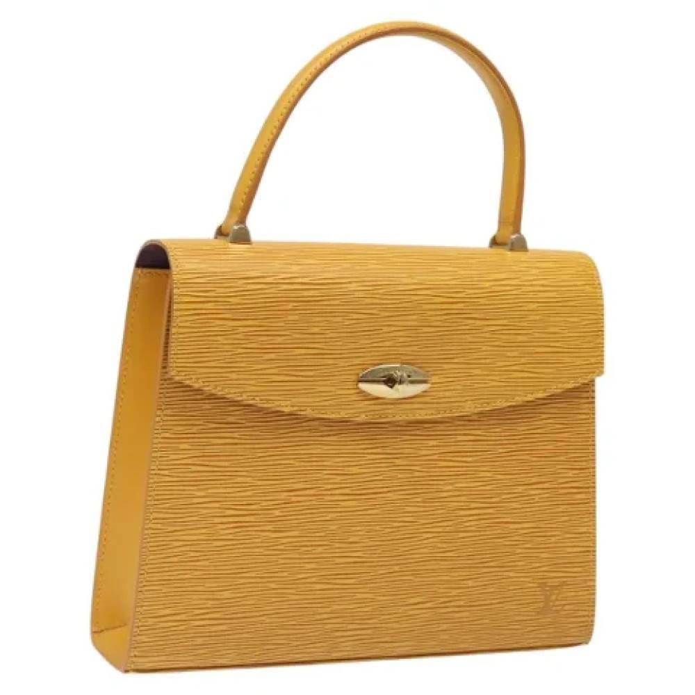 Louis Vuitton Vintage Pre-owned Laeder hndtasker - Vintage - Dame - Gul - ONE SIZE - Tyl
