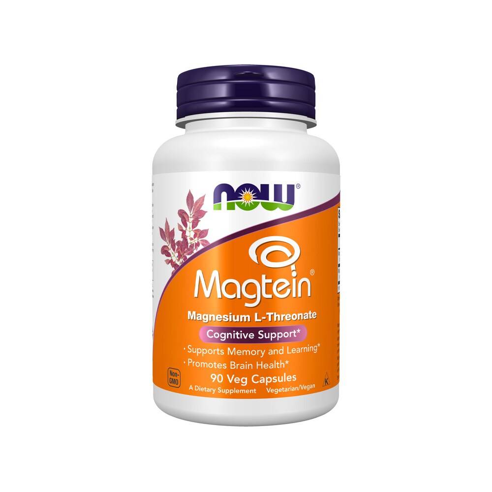 NOW Magtein® Magnesium L-Threonate 90 kapslar