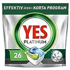 Yes Platinum All In One Diskmaskinstabletter Regular, 26 Tabletter