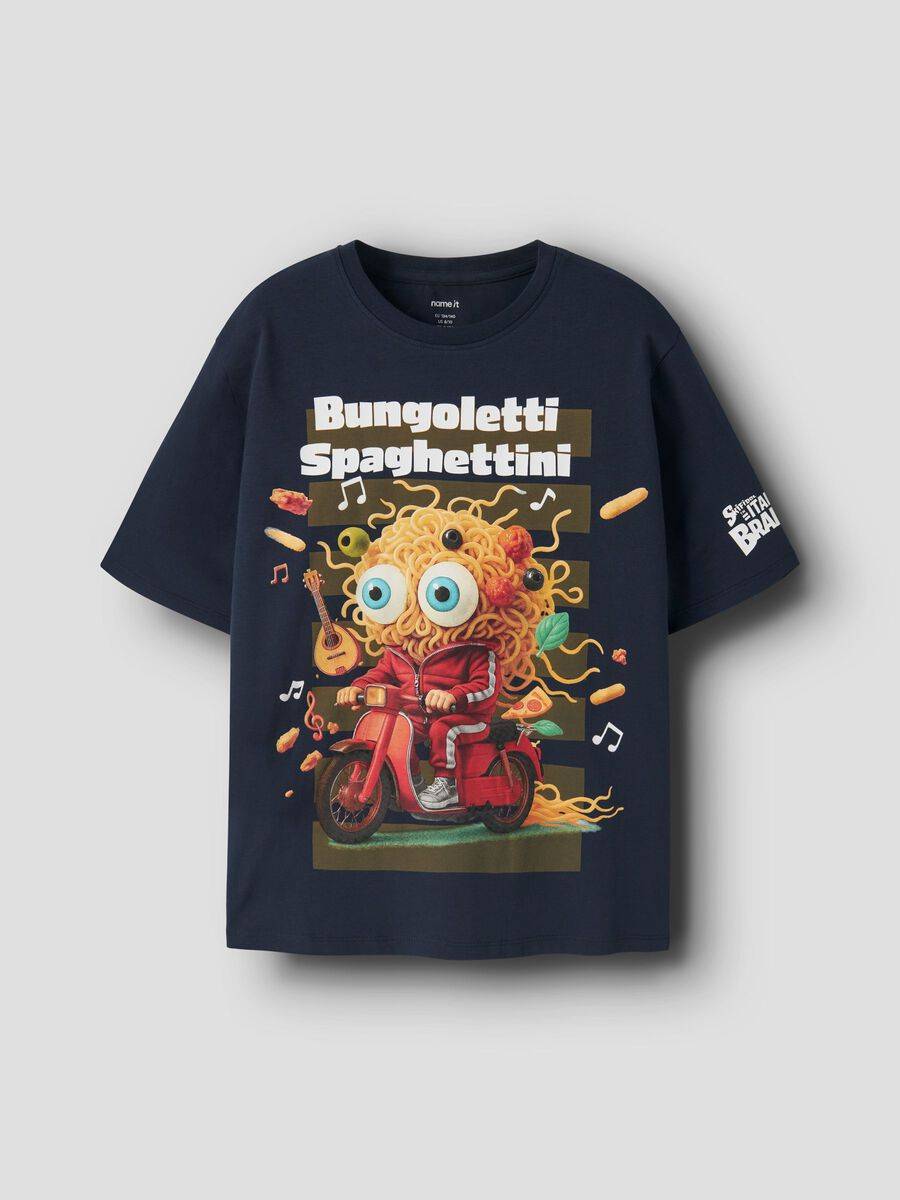 Italian Brainrot T-shirt - Blå - 122/128