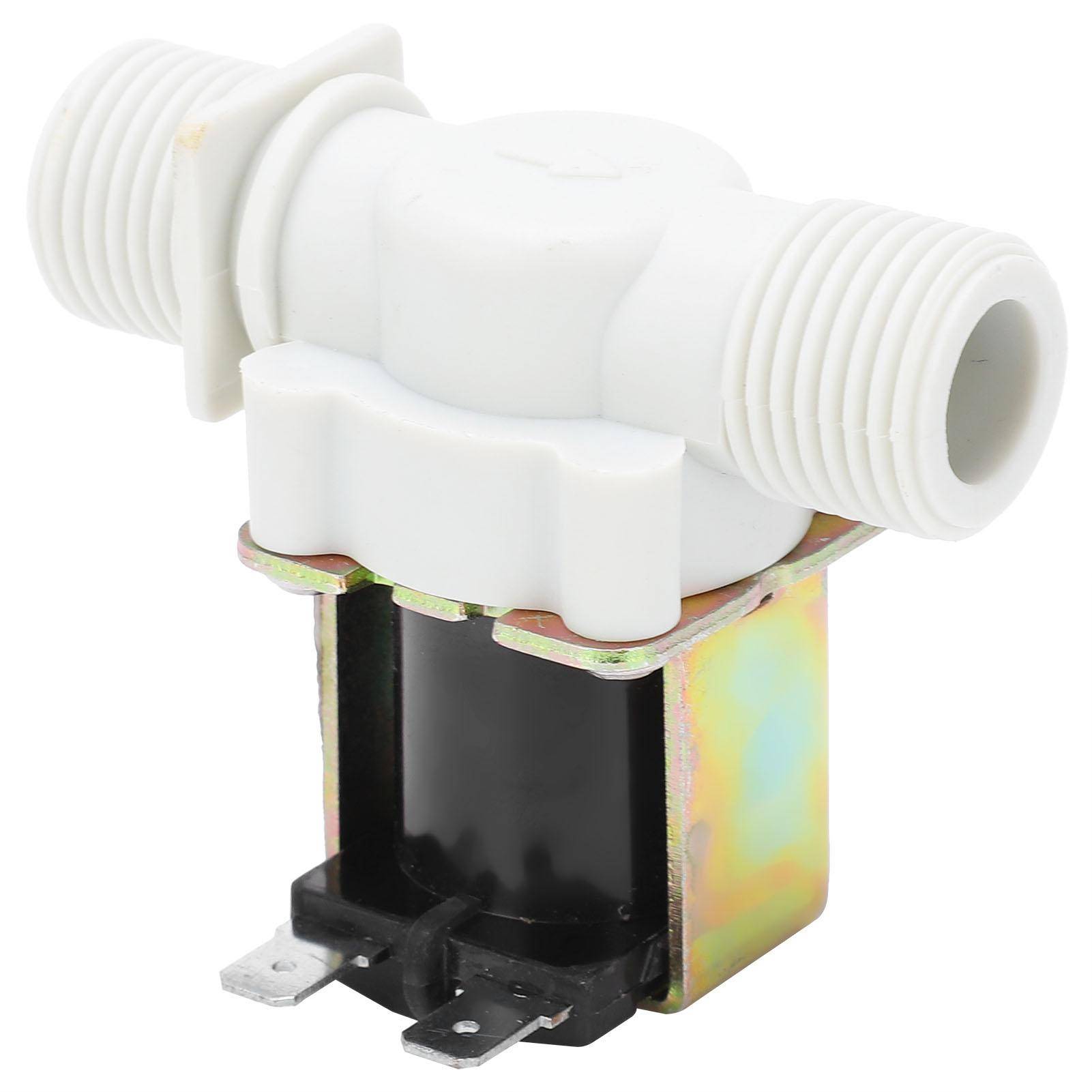 Magnetventil G12 Gängad Normalt Stängd Inlopp Mässing Nylon Industriella Styrdelar DC24V