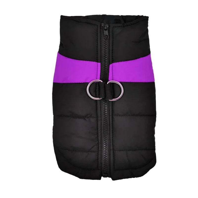 Warm Waterproof Dog Vest Jacket for Medium to Large Dogs - Purple / 7XL-suit 39-50kg / SPC (7XL-suit 39-50kg)