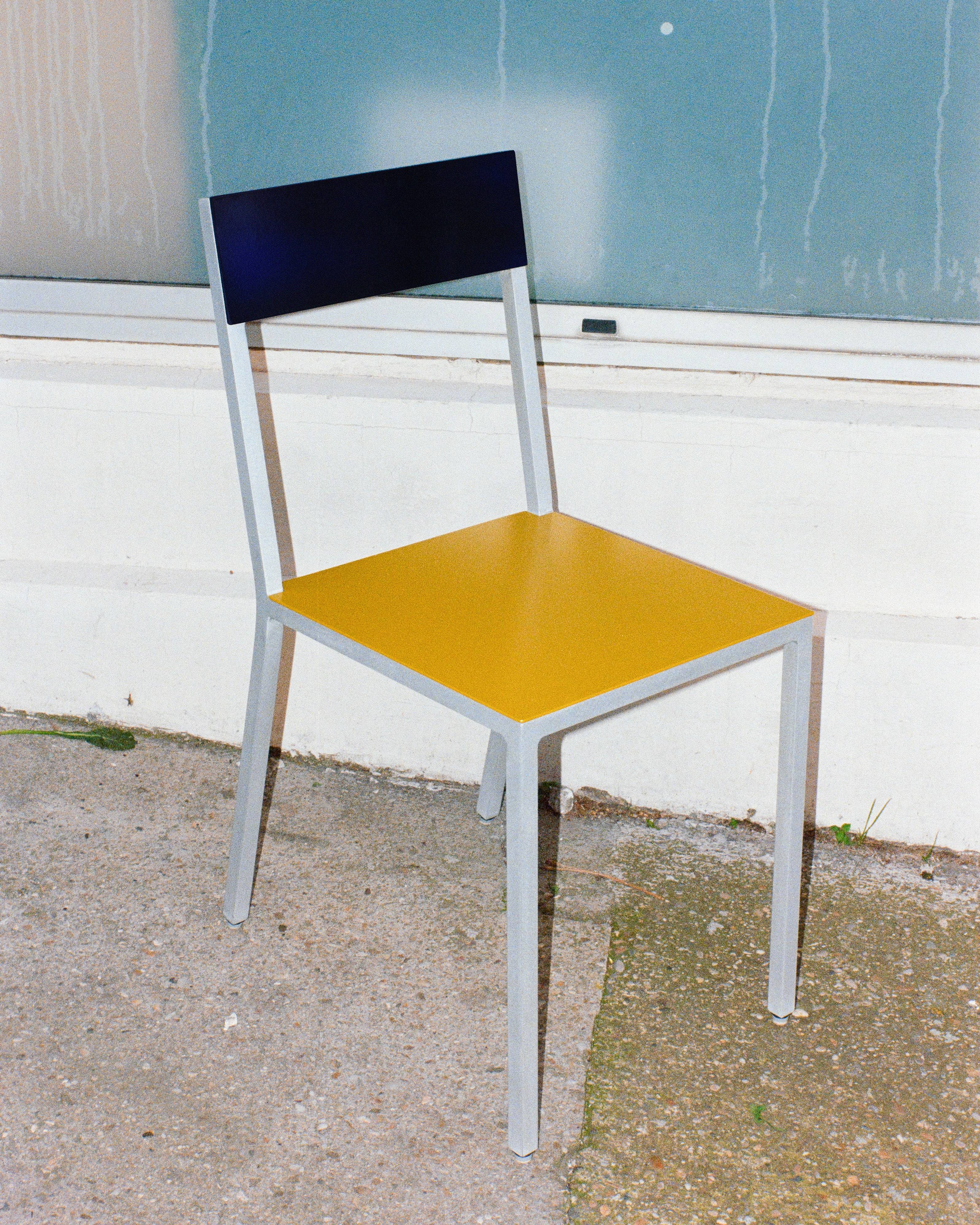 Muller van Severen - Alu Chair - Valerie Objects - Yellow/Candy Blue