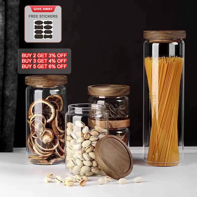 Seluna Glas Lufttät Burk - 1700ml