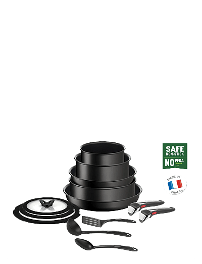 Tefal Ingenio Unlimited ON 13 pcs set - Stekpannor & Kokkärl - BLACK / black