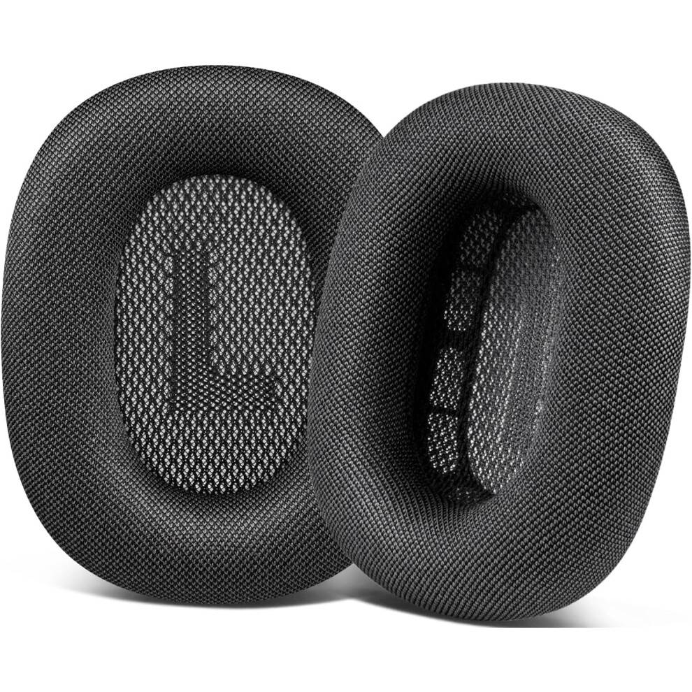 Udskiftning af ørepuder til Airpods Max over-ear hovedtelefoner, ørepuder med slidstærkt mesh-stof, blødere skum - Space Gray