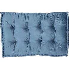 Pallet cushion With foam 80x120x12 cm Velour - Blå