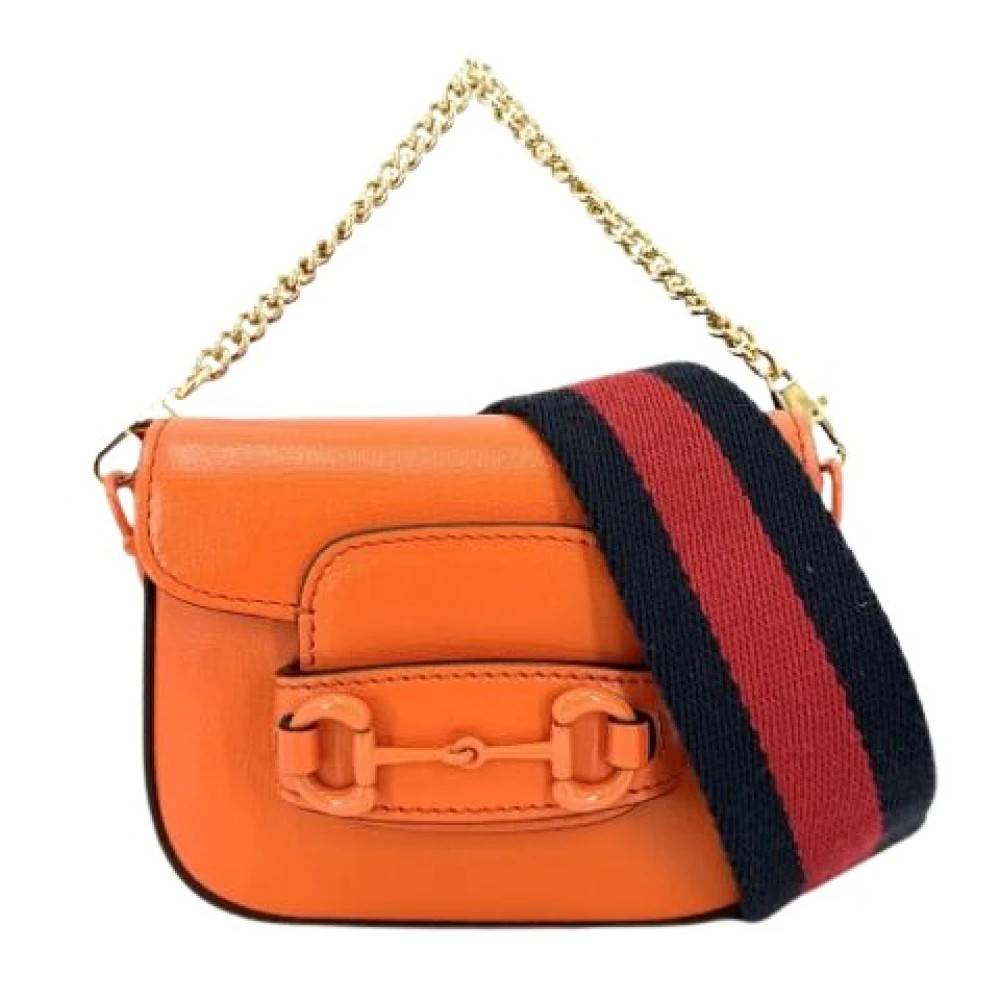 Gucci Vintage Pre-owned Vintage Skuldertaske - Vintage - Dame - Orange - ONE SIZE - Uld