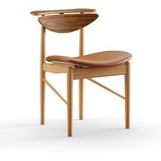 House of Finn Juhl - Reading Chair, Oak/Walnut, Leather Group 4, Elegance Walnut 20195 - Spisebordsstole - Finn Juhl - Brun - Læder/Træ