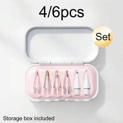 Universell mjuk spets för Apple Pencil 1/2 Pro, surfplattepennspets kompatibel med Apple Pencil och iPad Pro, perfekt present till mamma, familj, vänn - Multifärgad (1 st)