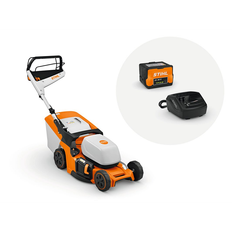 STIHL RMA 448 V ACCU PLÆNEKLIPPER INKL. BATTERI OG LADER