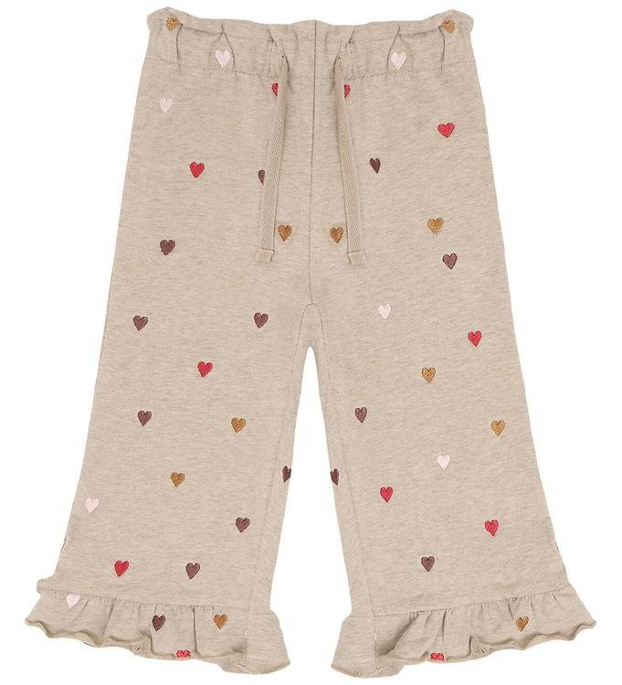 Hust and Claire Sweatpants - HCThilde - Heartbeat - Biscuit - Hust and Claire - 7 år (122) - Sweatpants