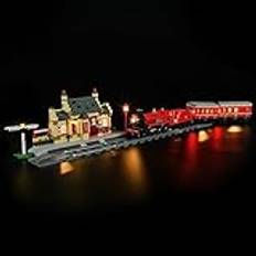 MENZAVA LED-ljusset kompatibel med LEGO 76423 Hogwarts Express & Hogsmeade Station Harry Potter byggstenar modell – modellset ingår inte