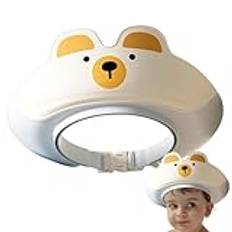 Toddler Shower Caps, Waterproof Shampoo Visor Hat, 3.15x8.66 Inches, Adjustable Foldable Bathing Cap, Soft Protection for Head, Eyes Ears, Kids and Babies (Multicolor)