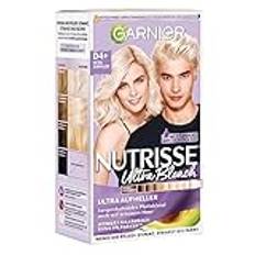 Garnier Nutrisse blekning för varje hår, blekningskräm för blekning upp till 9 steg och mot gulnyanser, Ultra-bleach, D4+