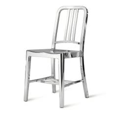 Emeco - Navy Chair Handpolished - Matstolar - Silver - Metall