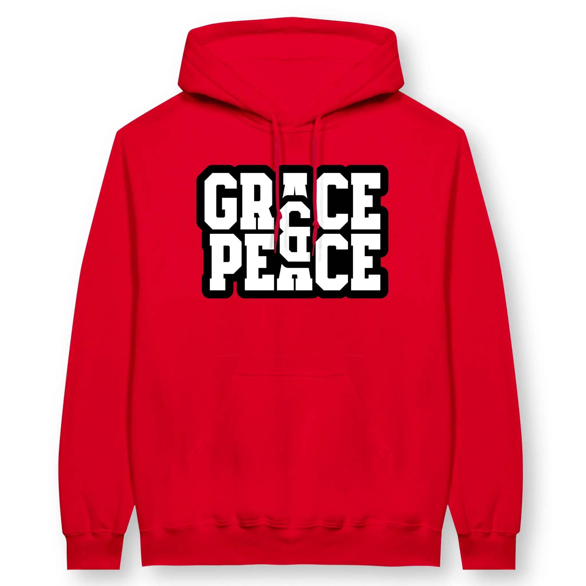 Grace & Peace – Unisex Christian Hoodie - Red / S (S)