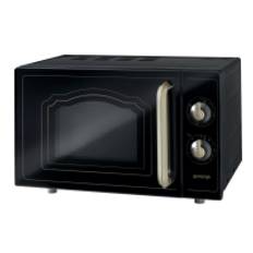 Gorenje Classico MO4250CLB - Mikrobølgeovn med grill - 20 liter - 700 W - sort
