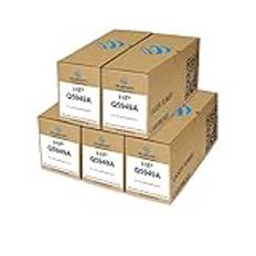 5X Q5949A, 49A svart Duston toner kompatibel med HP Laserjet 1160 1320 1320 N 1320 NW 1320 TN 3390 3392