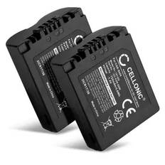 2x CGA-S006, DMW-BMA7 Batteri för Panasonic DMC-FZ18 DMC-FZ28 DMC-FZ30 DMC-FZ38 DMC-FZ50 digitalkamera, 750mAh Kamera-ersättningsbatteri med lång batteritid