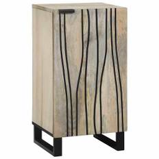 vidaXL Skåp Vit 40 x 33 x 75 cm massivt mangoträ