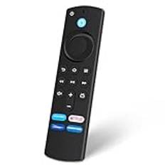 Fire Stick fjärrkontroll ersättning, L5B83H universell röstfjärrkontroll Alexa fjärrkontroll kompatibel med Fire TV Stick 4K/Fire TV Cube/Fire TV (3:e generationen) / Fire TV Stick Lite fjärrkontroll