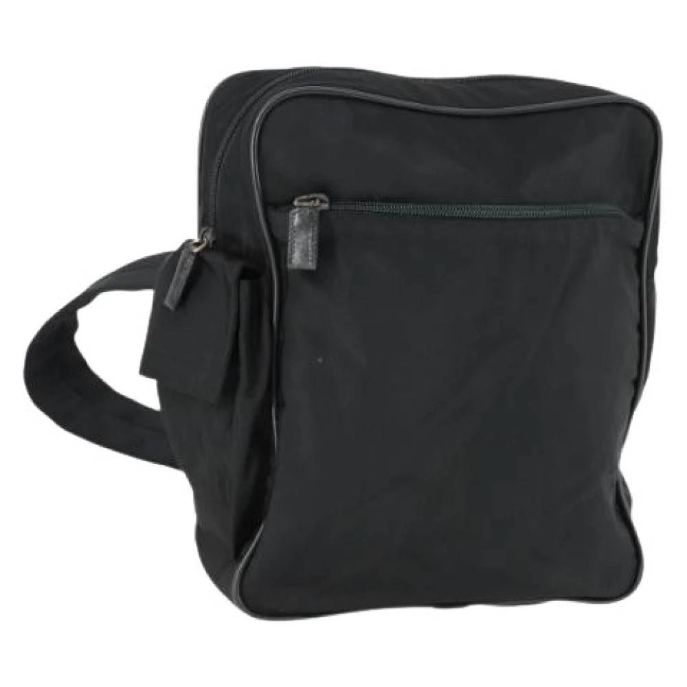 Prada Vintage Pre-owned nylon prada-tasker - Vintage - Dame - Sort - ONE SIZE - Nylon
