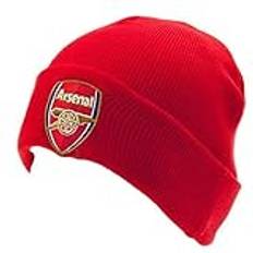 Arsenal FC Crest stickad snurrhatt, Röd, one size