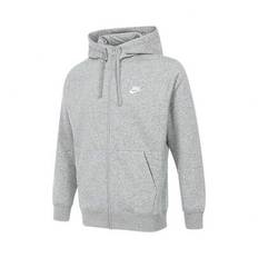 2024 Herr AS M NSW CLUB HOODIE FZ BB Stickad hoodiejacka, BV2646-063 - Grå (L,M,S,XL,XXL,XXXL)